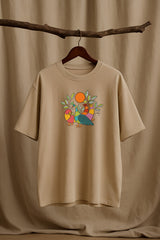 Peacocks | Gond Style - Oversized Unisex T-shirt