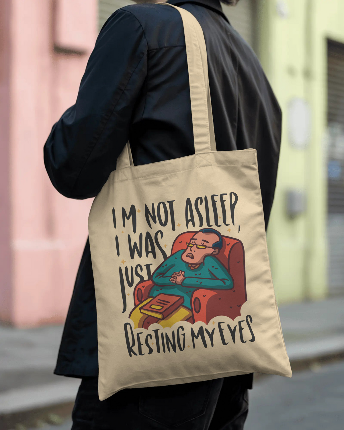 Resting Eyes Unisex Tote bag