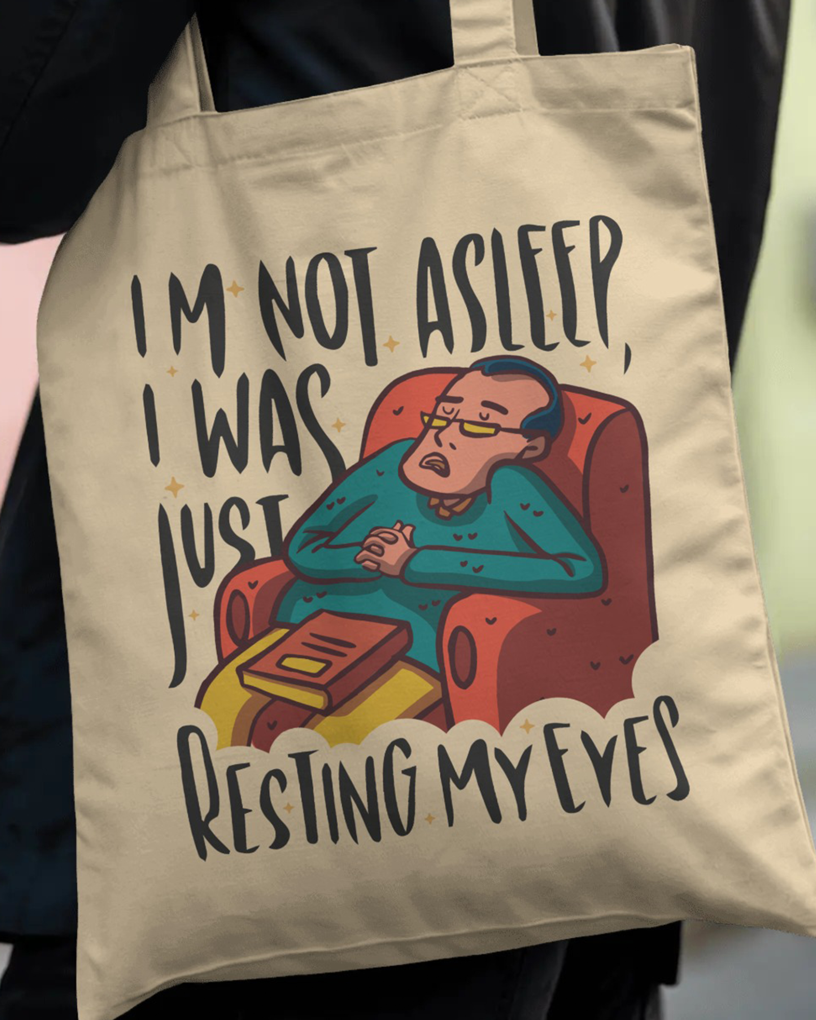 Resting Eyes Unisex Tote bag