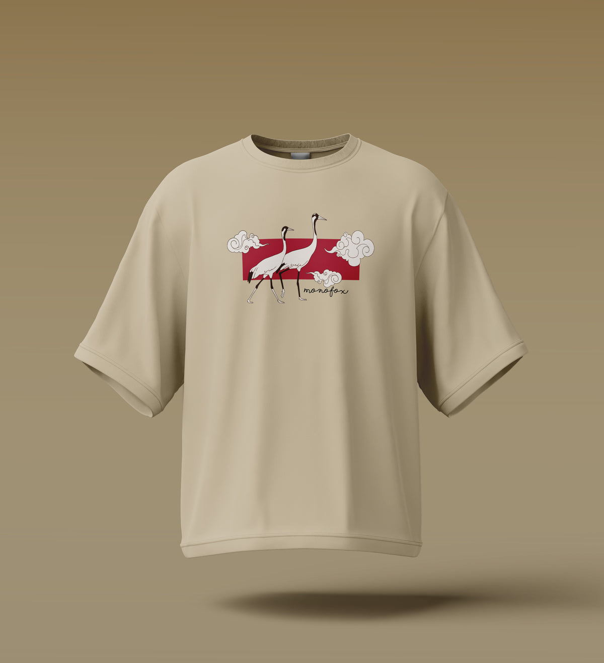 Trendy Cranes - Oversized Unisex T-shirt