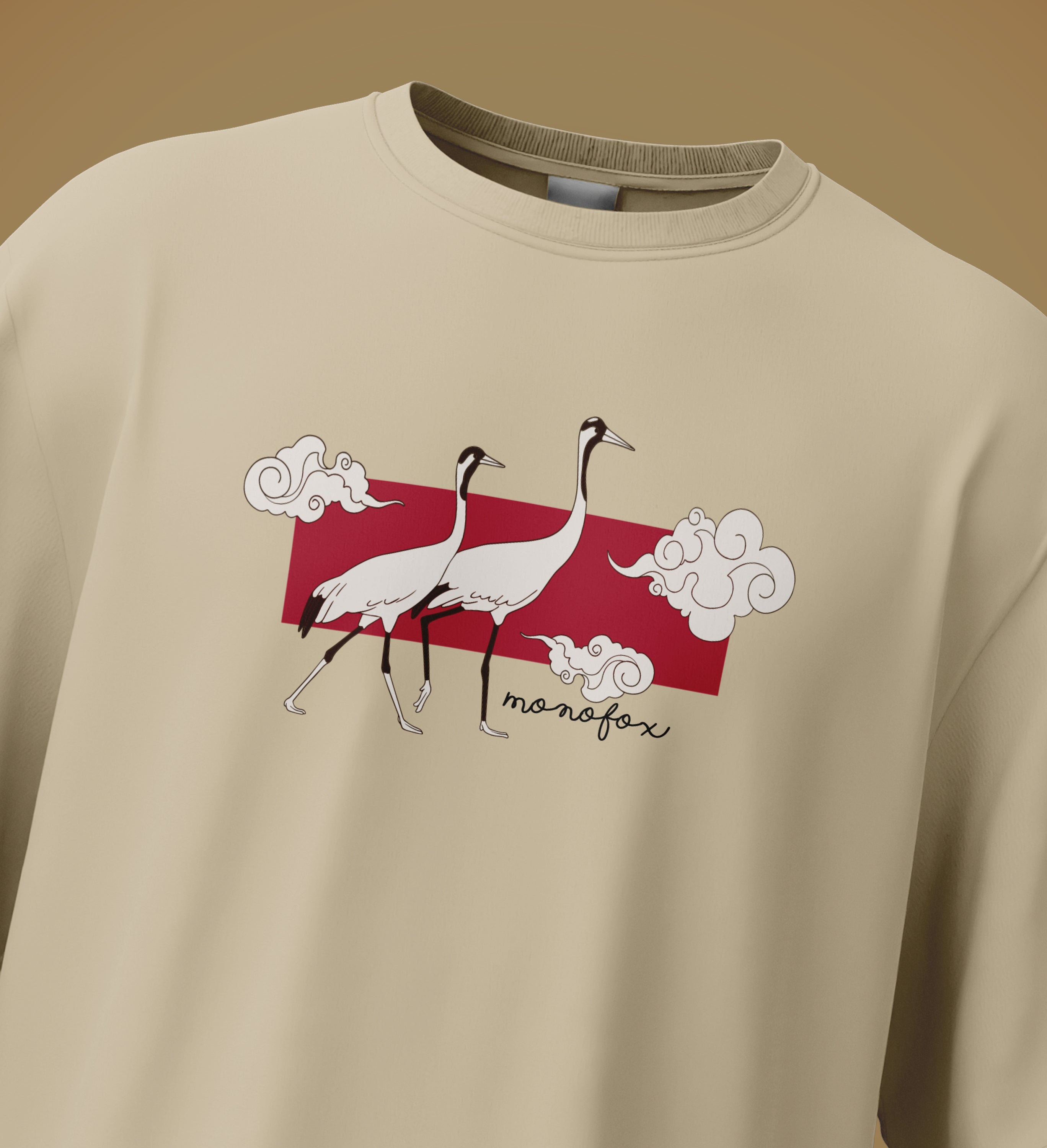 Trendy Cranes - Oversized Unisex T-shirt