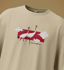 Trendy Cranes - Oversized Unisex T-shirt